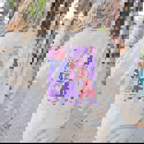 In My Third Grade Era 3rd Grade Teacher Student Boy Girl Women&#x27;s Sweatshirt Back Print - teacherstshirts.com