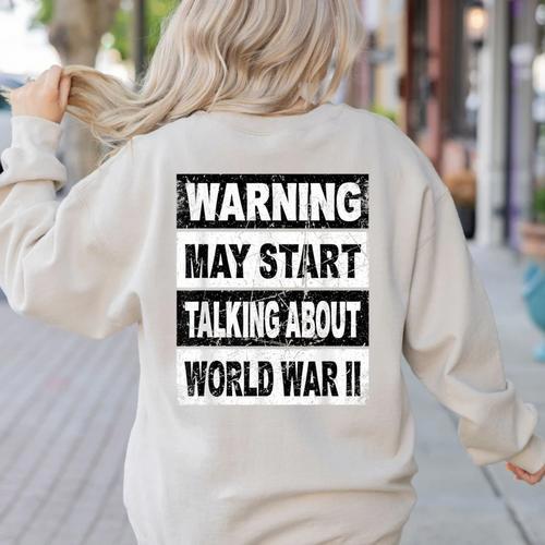 Vintage Historian Shirt History Teacher Co Retro WW2 History Teacher Women's Sweatshirt Back Print - teacherstshirts.com UK