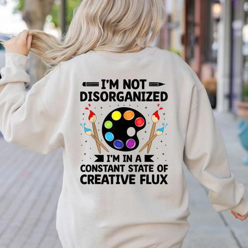 Art Teacher School Teacher Art Teachers School Women's Sweatshirt Back Print - teacherstshirts.com