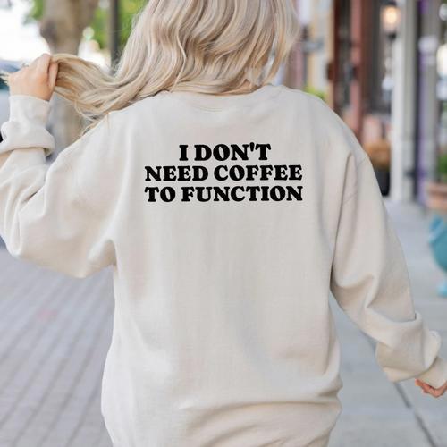 Lie Teacher Coffee Saying Humor School Women's Women's Sweatshirt Back Print - teacherstshirts.com DE