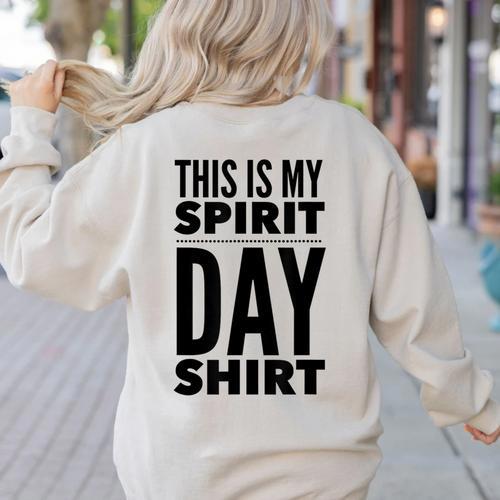 School Teacher Spirit Day Costume For Men Women Women's Sweatshirt Back Print - teacherstshirts.com DE