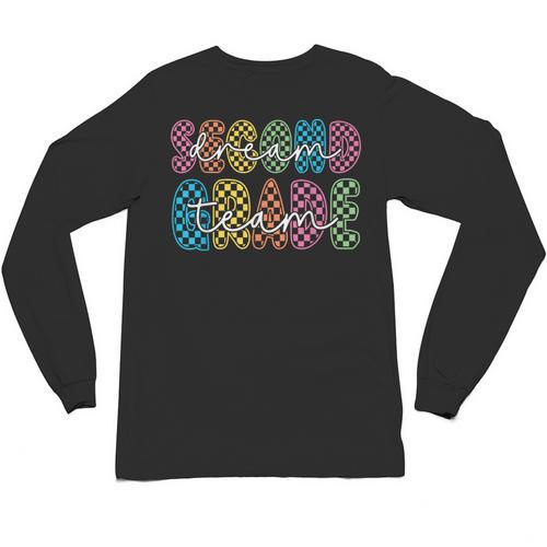 2nd Second Grade Dream Team Teacher First Day Back To School Unisex Long Sleeve T-Shirt - teacherstshirts.com UK