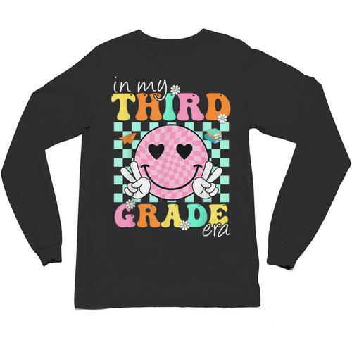 In My 3rd Grade Era Back To School Smile Face Teacher Kid Unisex Long Sleeve T-Shirt - teacherstshirts.com AU