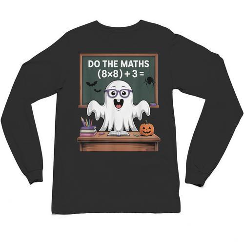 67 Teacher Halloween Ghost Six Seven Meme Do The Maths Unisex Long Sleeve T-Shirt - teacherstshirts.com