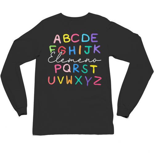 ABC Elemeno Kindergarten Teacher Boy Girl Kid Back To School Unisex Long Sleeve T-Shirt - teacherstshirts.com DE