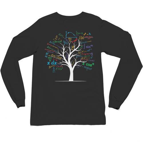 AP Calculus Algebra Tree Math Teacher Nerd Geek Unisex Long Sleeve T-Shirt - teacherstshirts.com UK
