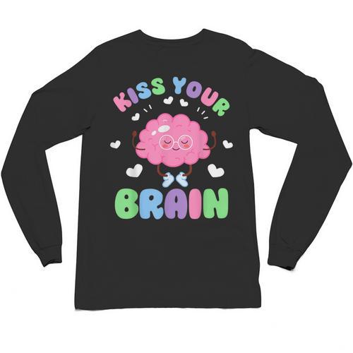 Back To School Kiss Your Brain Cute Teacher Appreciation Unisex Long Sleeve T-Shirt - teacherstshirts.com AU