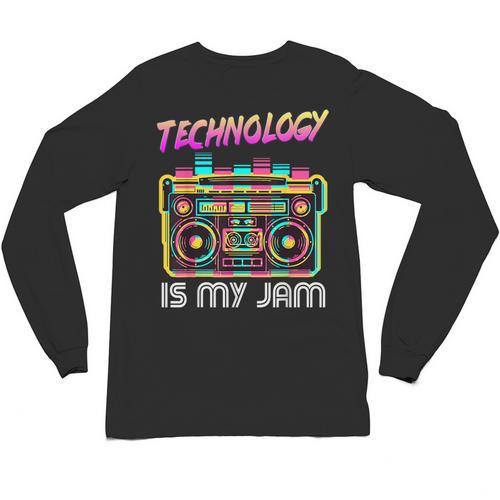 Back To School Retro Technology Is My Jam 80's Teacher Unisex Long Sleeve T-Shirt - teacherstshirts.com AU
