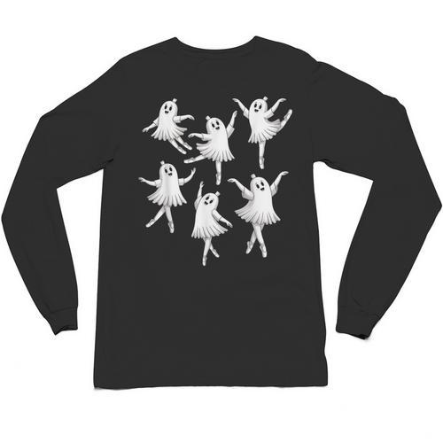 Ballet Ghost Dancer Spooky Dance Teacher Halloween Costume Unisex Long Sleeve T-Shirt - teacherstshirts.com