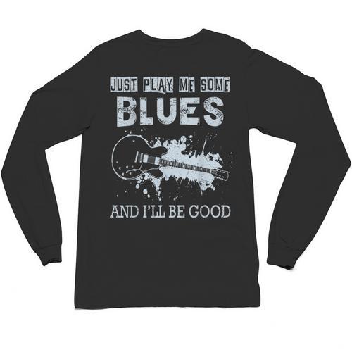 Blues Music Band Lover Vintage Guitar Teacher Blues Unisex Long Sleeve T-Shirt - teacherstshirts.com DE