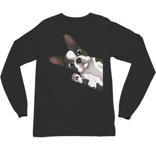 Boston Terrier Bostie Dog Kids Boys Girls Unisex Long Sleeve T-Shirt - Bostonterriersmerch.com