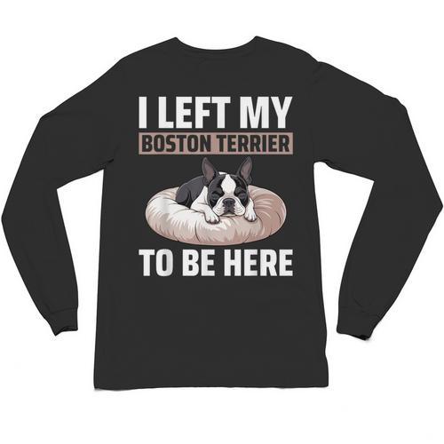 Boston Terrier Dog Unisex Long Sleeve T-Shirt - Bostonterriersmerch.com