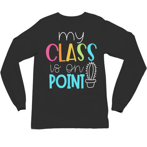 Cactus Teacher Shirt Cute Teacher Shirt Unisex Long Sleeve T-Shirt - teacherstshirts.com UK
