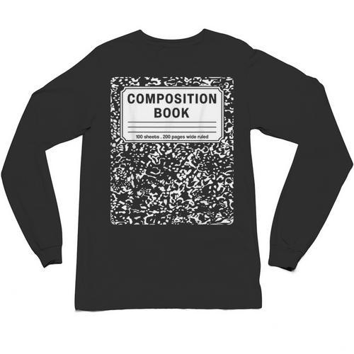 Composition Book Notebook Teachers Matching Group Halloween Unisex Long Sleeve T-Shirt - teacherstshirts.com AU