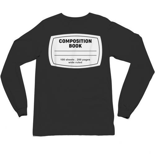 Composition Notebook Halloween Costume Teacher Student Unisex Long Sleeve T-Shirt - teacherstshirts.com AU