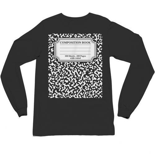 Composition Notebook Matching Group Halloween Teachers Unisex Long Sleeve T-Shirt - teacherstshirts.com AU