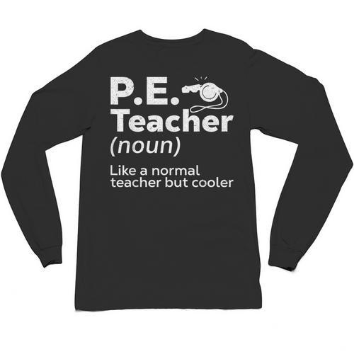 Cool PE Teacher Art For Men Women Physical Education Teacher Unisex Long Sleeve T-Shirt - teacherstshirts.com AU