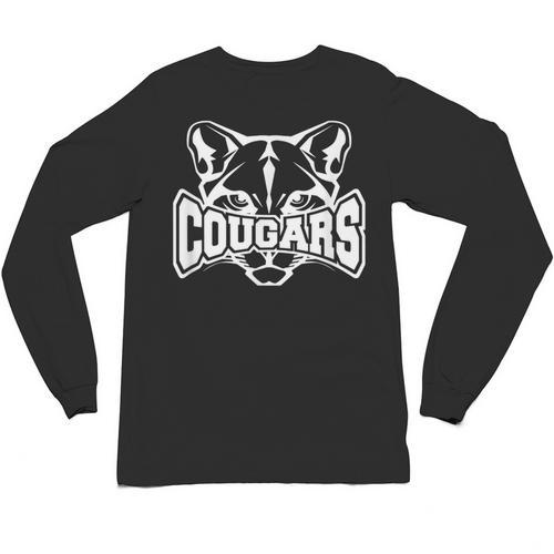 Cougars Teacher Student School Sports Fan Team Spirit Unisex Long Sleeve T-Shirt - teacherstshirts.com CA