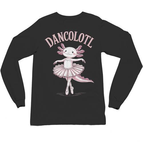 Dancolotl Ballerina Axolotl Ballet Dance Teacher Unisex Long Sleeve T-Shirt - teacherstshirts.com CA