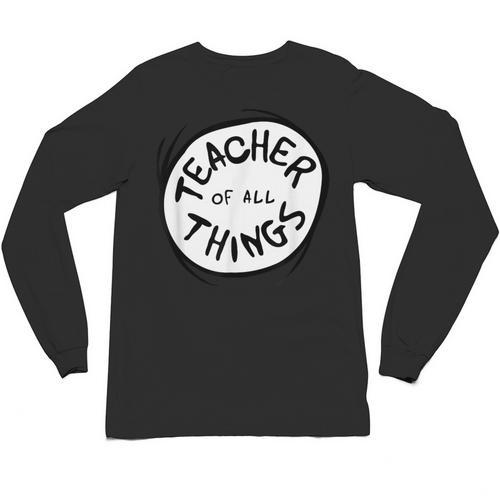 Dr Seuss Teacher Of All Things Red Emblem Unisex Long Sleeve T-Shirt - teacherstshirts.com DE