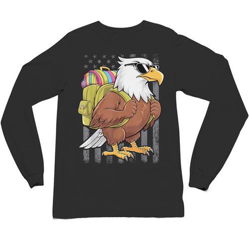 Eagle First Day Of School Teacher Back To School Eagle Unisex Long Sleeve T-Shirt - teacherstshirts.com AU