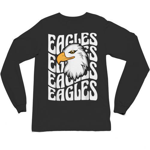 Eagles School Sports Fan Team Spirit Teacher Parent Student Unisex Long Sleeve T-Shirt - teacherstshirts.com CA