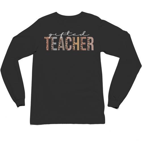 Ed Teacher Leopard Appreciation For Women For Work Unisex Long Sleeve T-Shirt - teacherstshirts.com AU