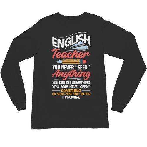 English Teacher Unisex Long Sleeve T-Shirt - teacherstshirts.com DE