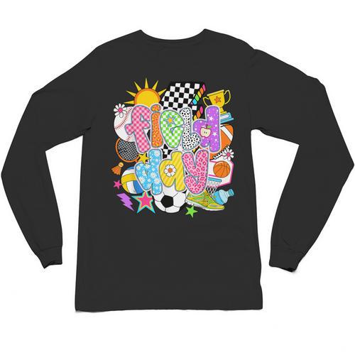 Field Day Fun Day Let The Games Begin Field Trip Teacher Kid Unisex Long Sleeve T-Shirt - teacherstshirts.com CA