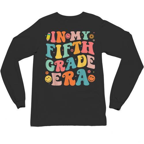 In My Fifth Grade Era 5th Grade Teacher Back To School Unisex Long Sleeve T-Shirt - teacherstshirts.com UK
