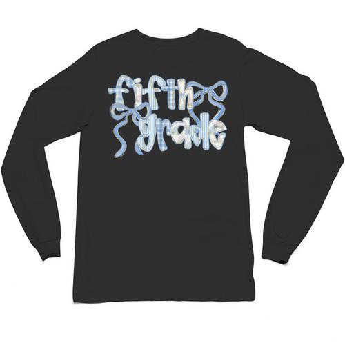 Fifth Grade Team Coquette Bow 5th Grade Teacher Girl Kid Unisex Long Sleeve T-Shirt - teacherstshirts.com AU