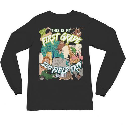 First Grade Zoo Field Trip Matching Student Teacher Class Unisex Long Sleeve T-Shirt - teacherstshirts.com AU