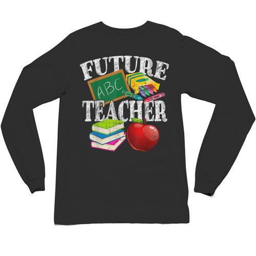 Future Teacher With Canyon And Book Teacher Men Women Girls Kids Unisex Long Sleeve T-Shirt - teacherstshirts.com DE