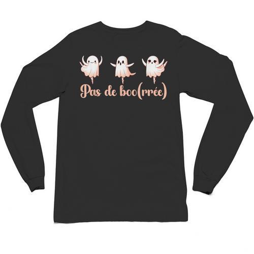 Ghost Ballet Dancer Halloween Dance Teacher Pas De Boo-Rée Unisex Long Sleeve T-Shirt - teacherstshirts.com UK