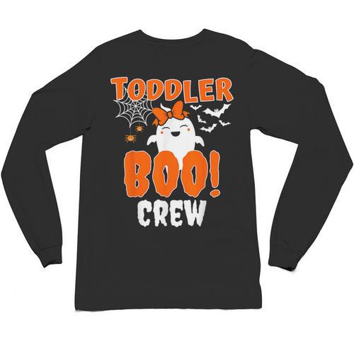 Girl Toddler Boo Crew Daycare Teacher Halloween Party Unisex Long Sleeve T-Shirt - teacherstshirts.com UK