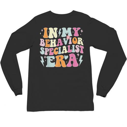 Groovy In My Behavior Specialist Era Behavior Teachers Unisex Long Sleeve T-Shirt - teacherstshirts.com UK