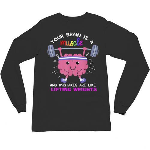 Growth Mindset Teacher Shirt Inspirational Shirts Unisex Long Sleeve T-Shirt - teacherstshirts.com DE