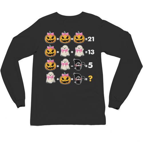 Halloween Math Teacher Men Women Order Of Operations Unisex Long Sleeve T-Shirt - teacherstshirts.com AU
