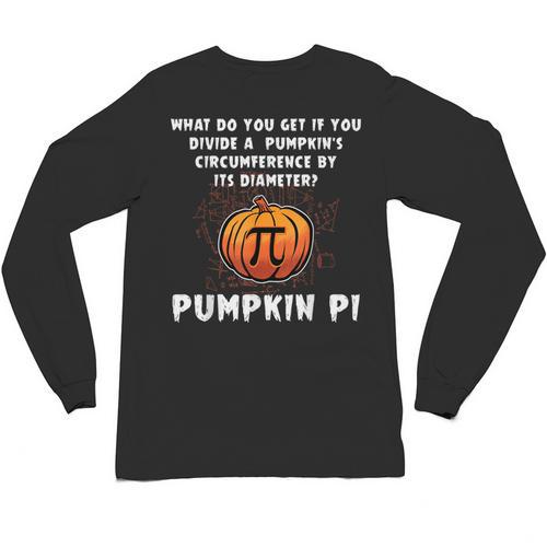 Halloween Pumpkin Pi Math Geometry Teachers Students For Men Women Kids Unisex Long Sleeve T-Shirt - teacherstshirts.com DE