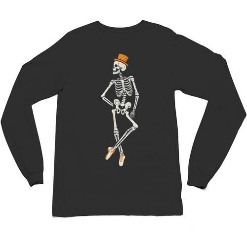 Halloween Skeleton Tap Dance Ballet Dance Teacher Unisex Long Sleeve T-Shirt - teacherstshirts.com AU
