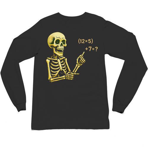 Halloween Teacher Six Seven 6 7 Skeleton Spooky Costume Unisex Long Sleeve T-Shirt - teacherstshirts.com