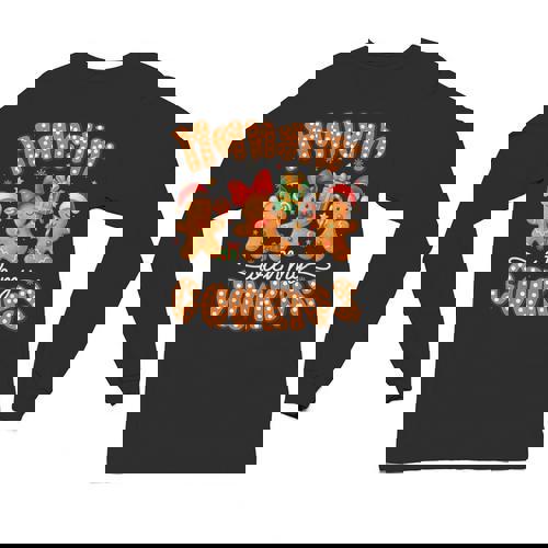 Hangin With My Cookies Gingerbread Men Women Xmas Teacher Unisex Long Sleeve T-Shirt - teacherstshirts.com