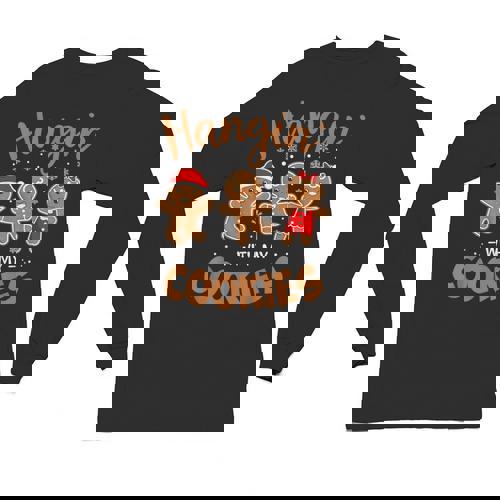 Hangin With My Cookies Gingerbread Women Christmas Teacher Unisex Long Sleeve T-Shirt - teacherstshirts.com