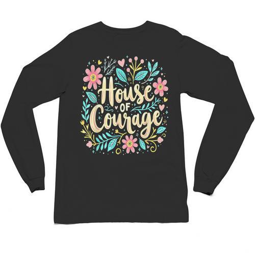 House Of Courage Flowers RCA School Teacher Student Tee Unisex Long Sleeve T-Shirt - teacherstshirts.com