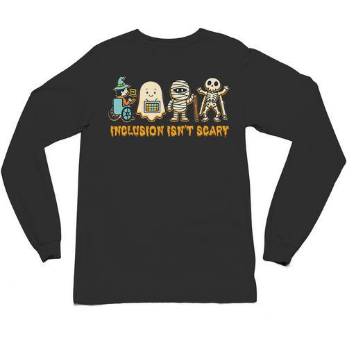 Inclusion Isn't Scary Halloween Sped Teacher Women Men Unisex Long Sleeve T-Shirt - teacherstshirts.com