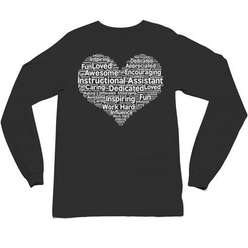Instructional Assistant Teacher Appreciation T Shirt Unisex Long Sleeve T-Shirt - teacherstshirts.com UK