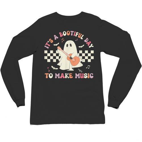 It's A Bootiful Day To Make Music Teacher Musician Halloween For Men Women Kids Unisex Long Sleeve T-Shirt - teacherstshirts.com AU