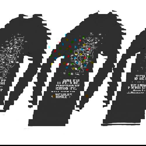 It&#x27;s Fine I&#x27;m Fine Christmas Light Principal Teacher Xmas Men Women Unisex Long Sleeve T-Shirt - teacherstshirts.com