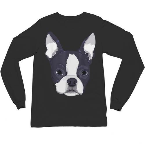 Kids Boston Terrier Dog For Women And Girls Unisex Long Sleeve T-Shirt - Bostonterriersmerch.com CA