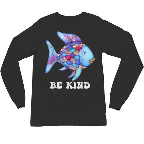 Be Kind Rainbow Fish Teacher Life Teaching Back To School Unisex Long Sleeve T-Shirt - teacherstshirts.com AU